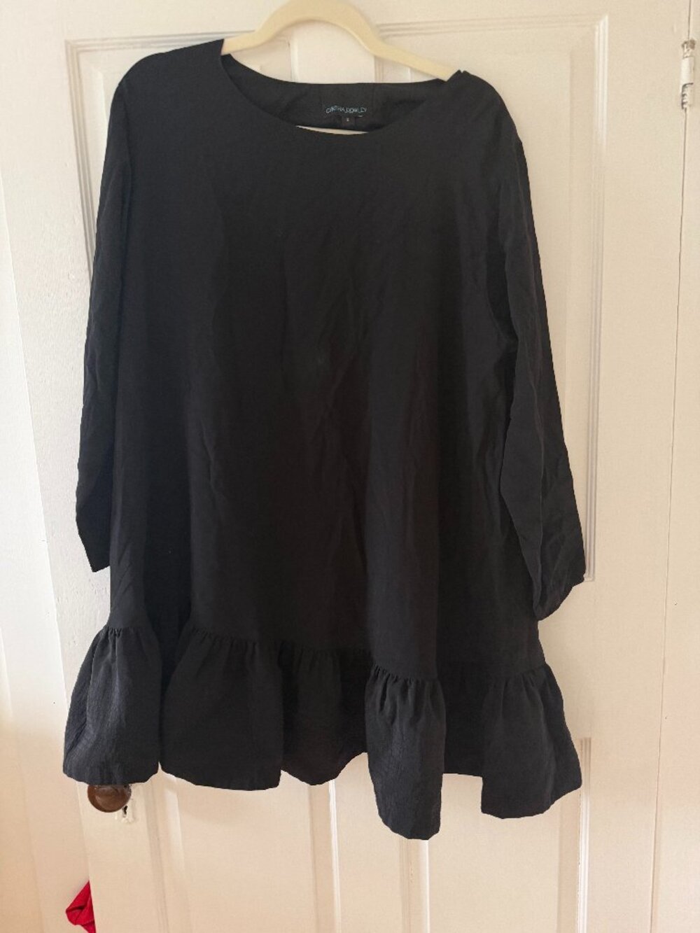 Cynthia Rowley - Flounce Dress - Black Silk